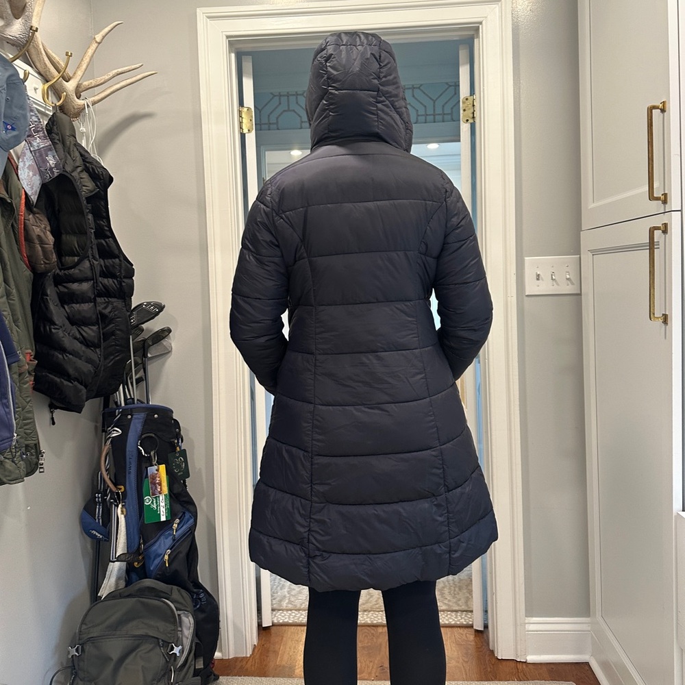 Barbour Long quilted winter jacket.
Modern Heritage